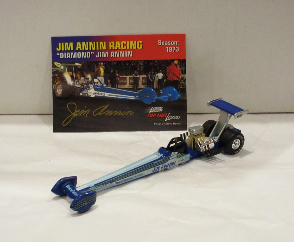 JOHNNY WHITE LIGHTNING NHRA DRAG RACING LEGENDS JIM ANNIN 1973 TOP FUEL DRAGSTER