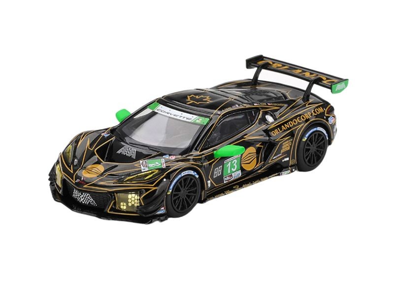 Chevrolet Corvette Z06 GT3.R #13 AWA 2025 IMSA Daytona 24 Hrs Mini GT 1:64 Car
