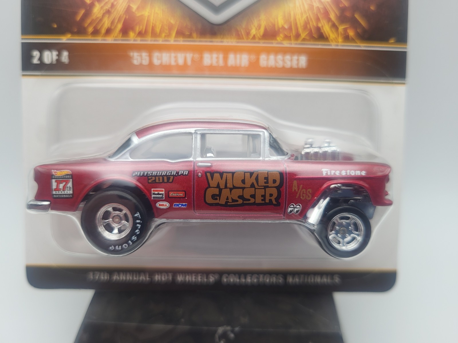 Hot Wheels 17th Annual Nationals 55 Chevy Bel Air Gasser #2665/2800