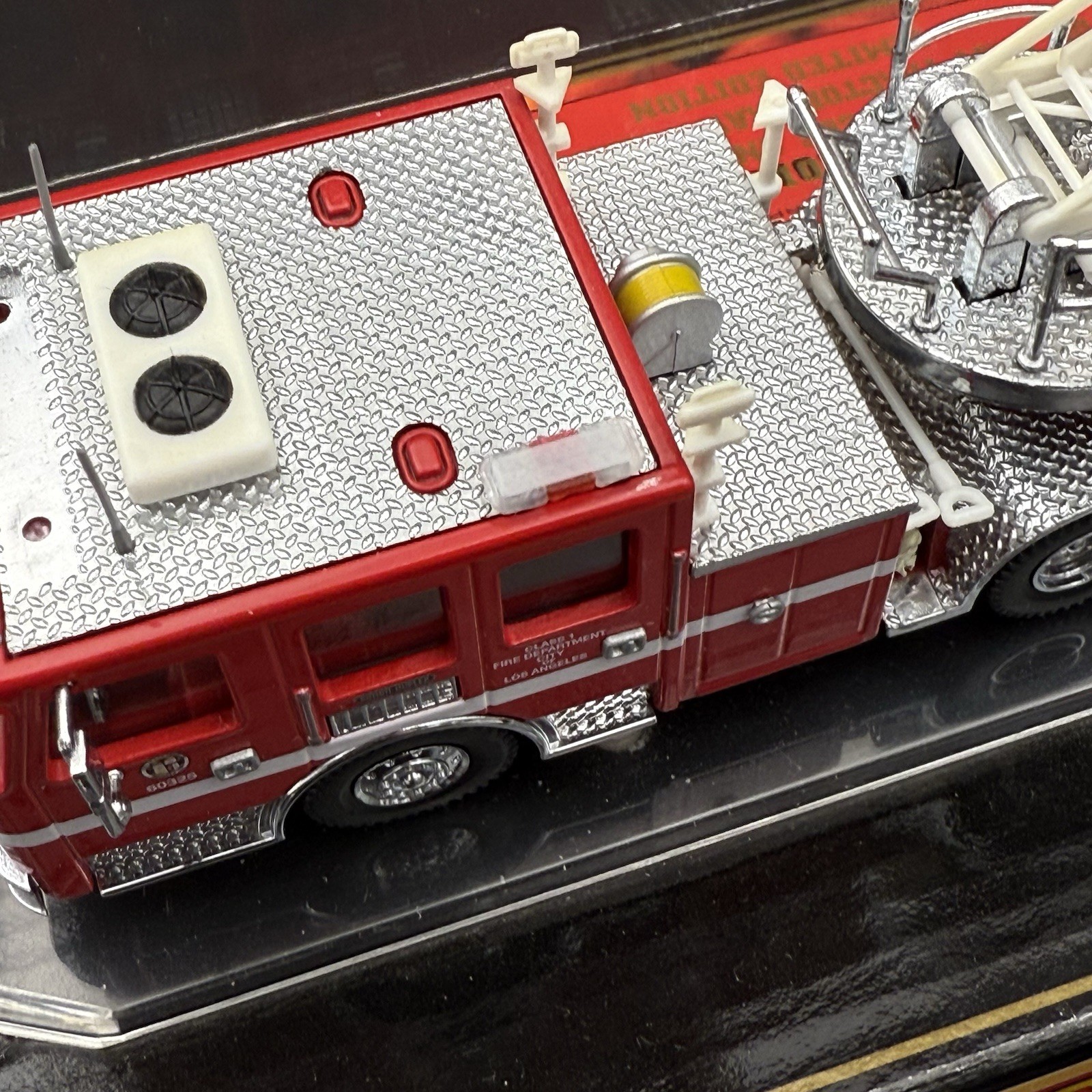 2 Pack 1/64 Mini Whelen Edge Clear Red Clear Lightbar Gray Top Police Fire EMS