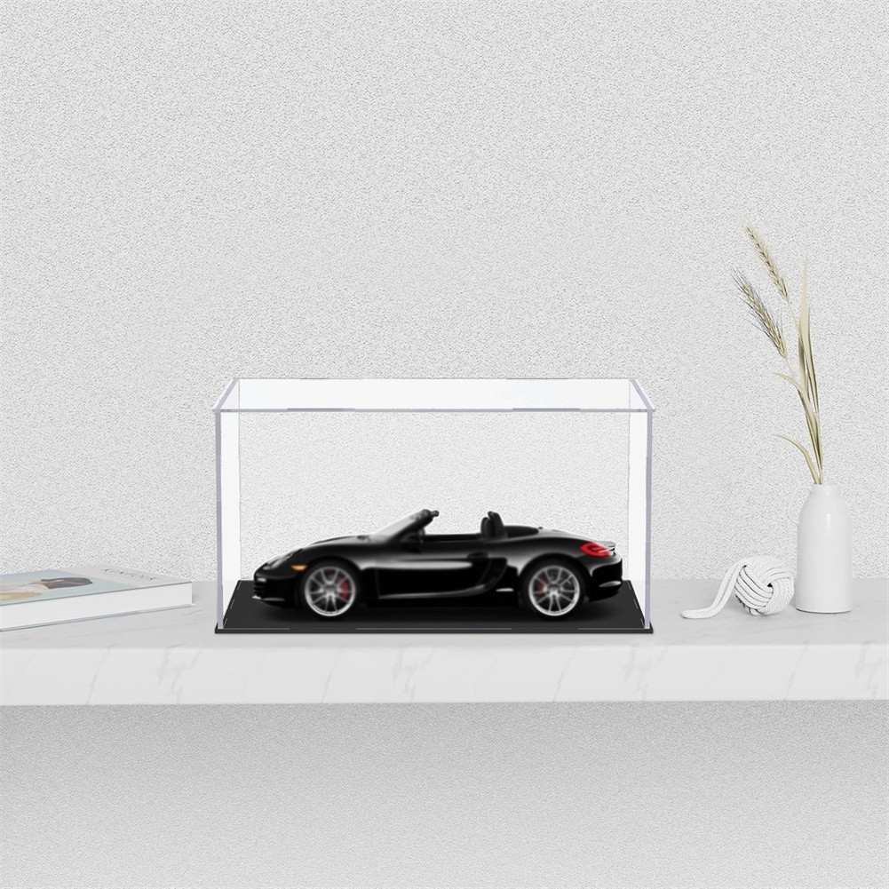 1-6x Acrylic Model Car Display Case 1:24 Display Box for Dustproof Showcase