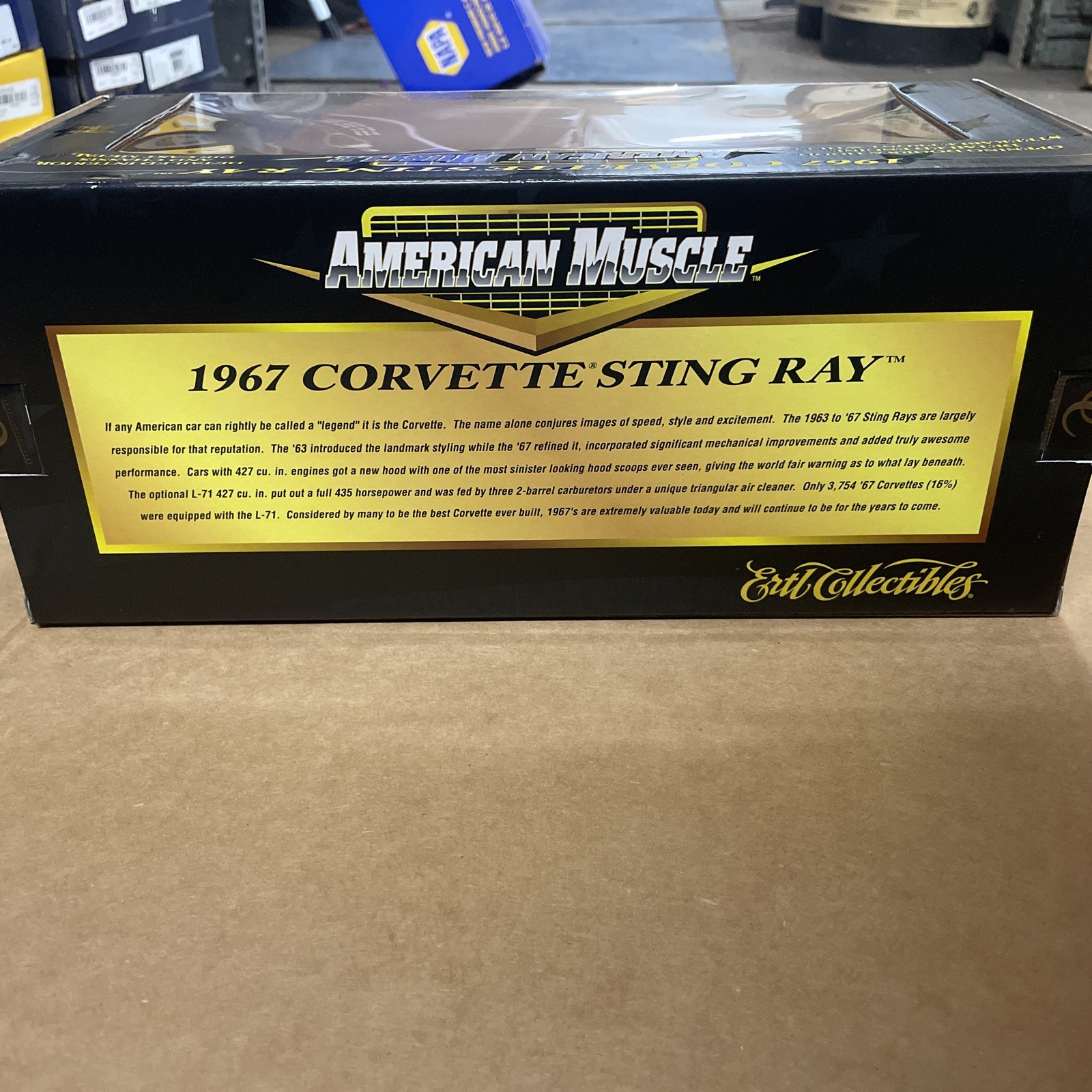 VINTAGE ERTL AMERICAN MUSCLE 1967 CORVETTE STING RAY LIMITED EDITION BLACK ⚫️