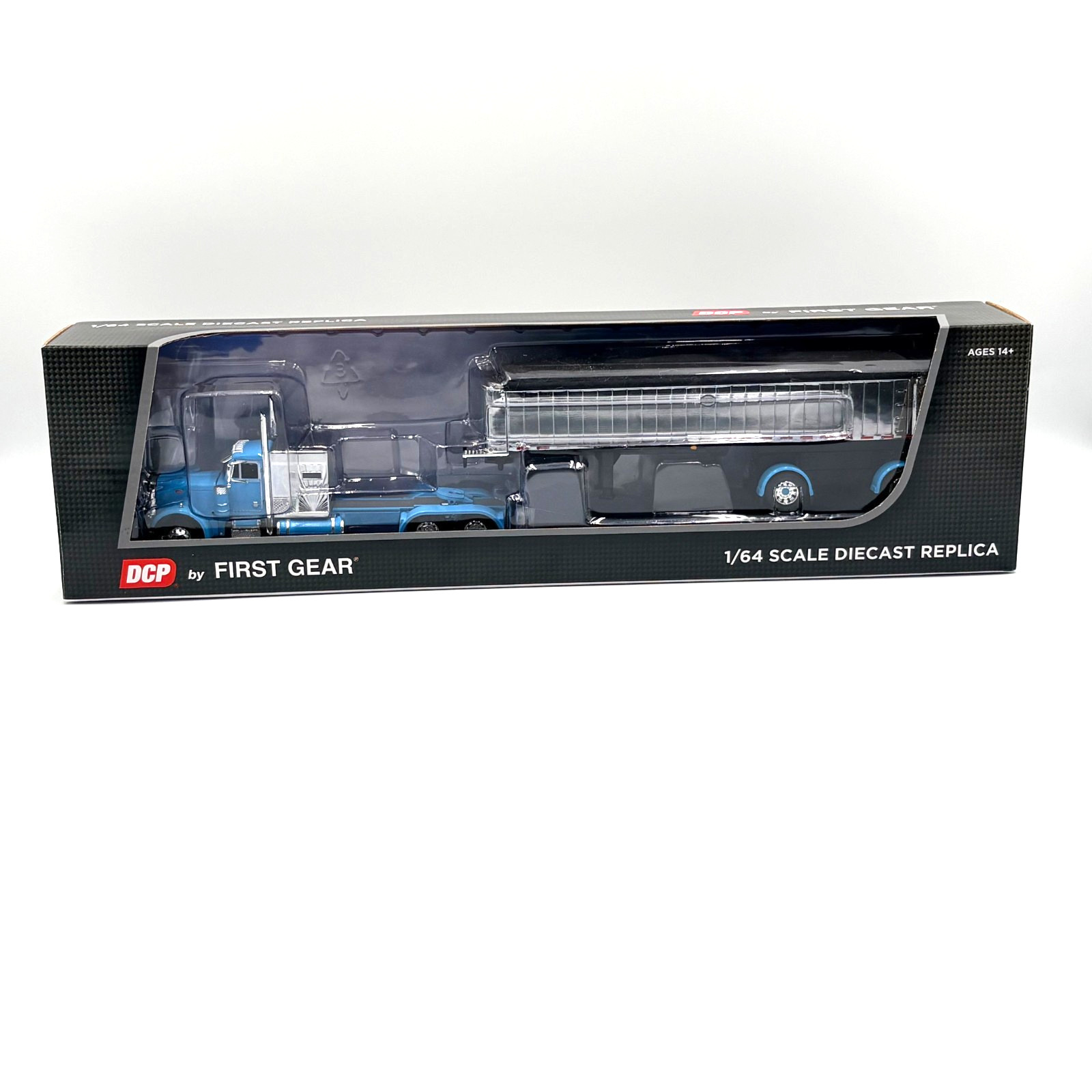 DCP 1/64 Peterbilt 379 60″ Vintage Sleeper w/ MAC Coal End Dump Trailer 60-1893