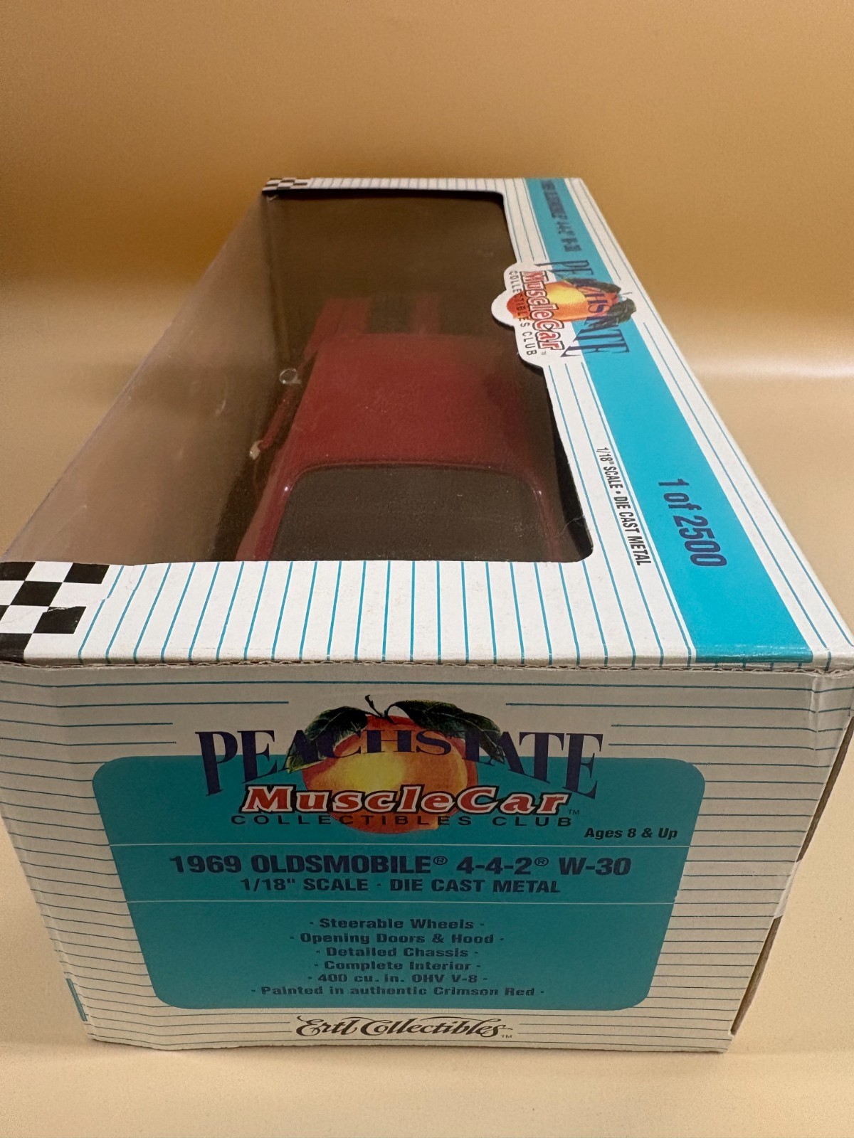 1969 Oldsmobile 442 W-30 1/18 ERTL American Muscle Peach State Club Car DS20