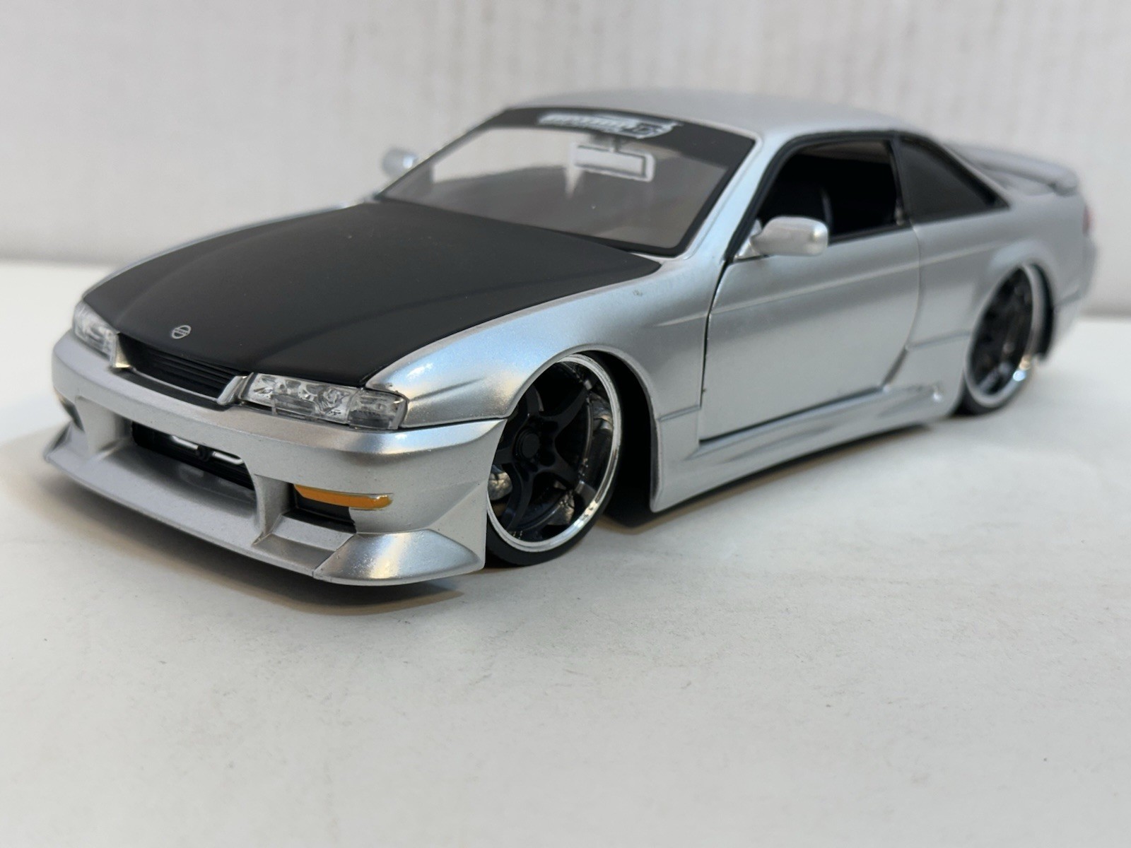 JADA OPTION D 1998 NISSAN 240SX (S-14) SILVER 1:24 DIECAST MODEL CAR NEW NO BOX