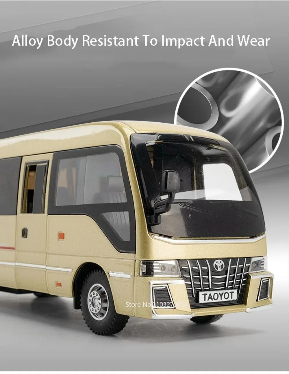 1:32 Sprinter Coaster Alloy Diecast Toys Cars Models Vehicles Pull Back with Sou