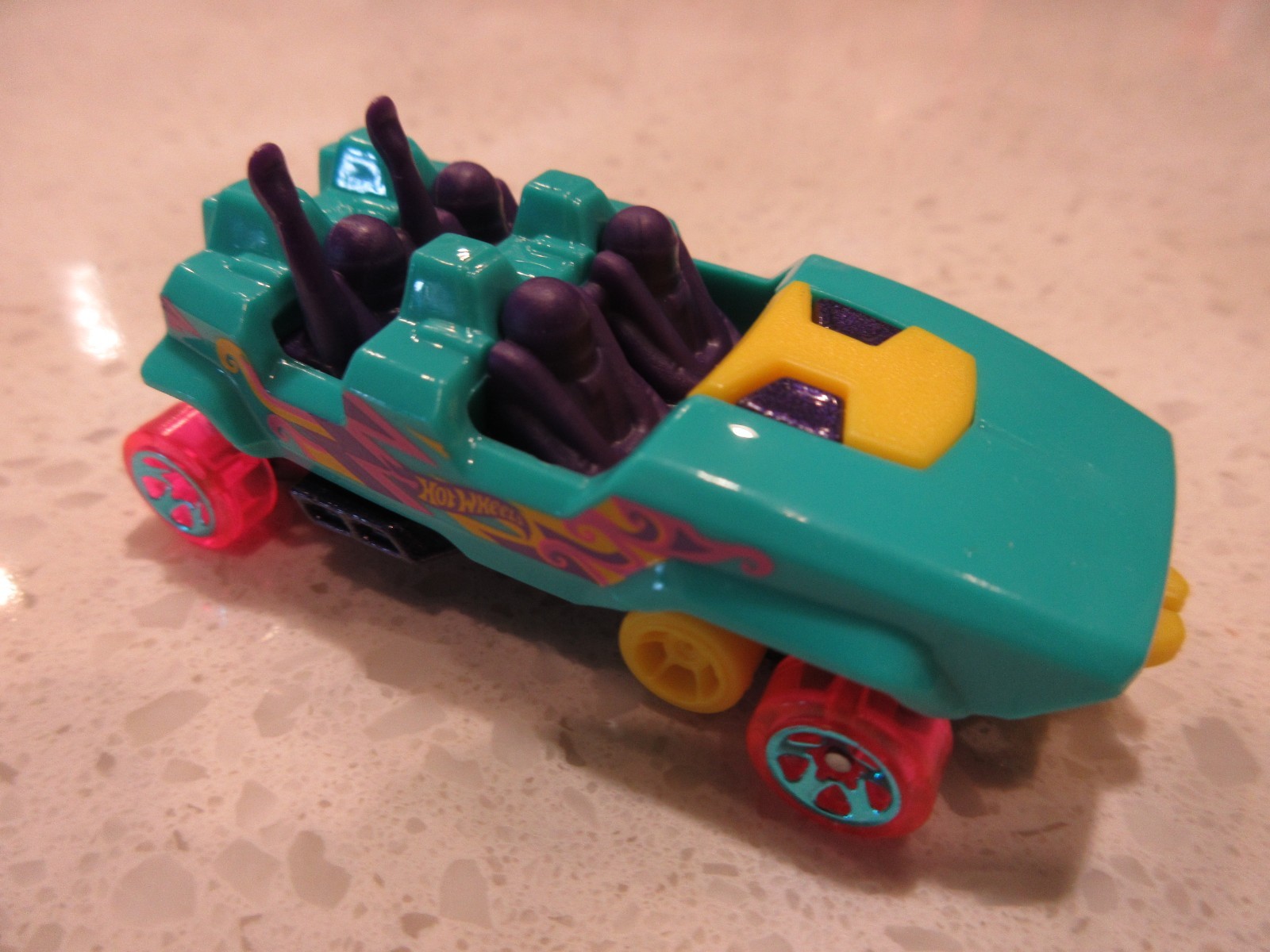 2025 Hot Wheels Loopster Teal Green HW Fun Park DIECAST Toy Roller Coaster Car