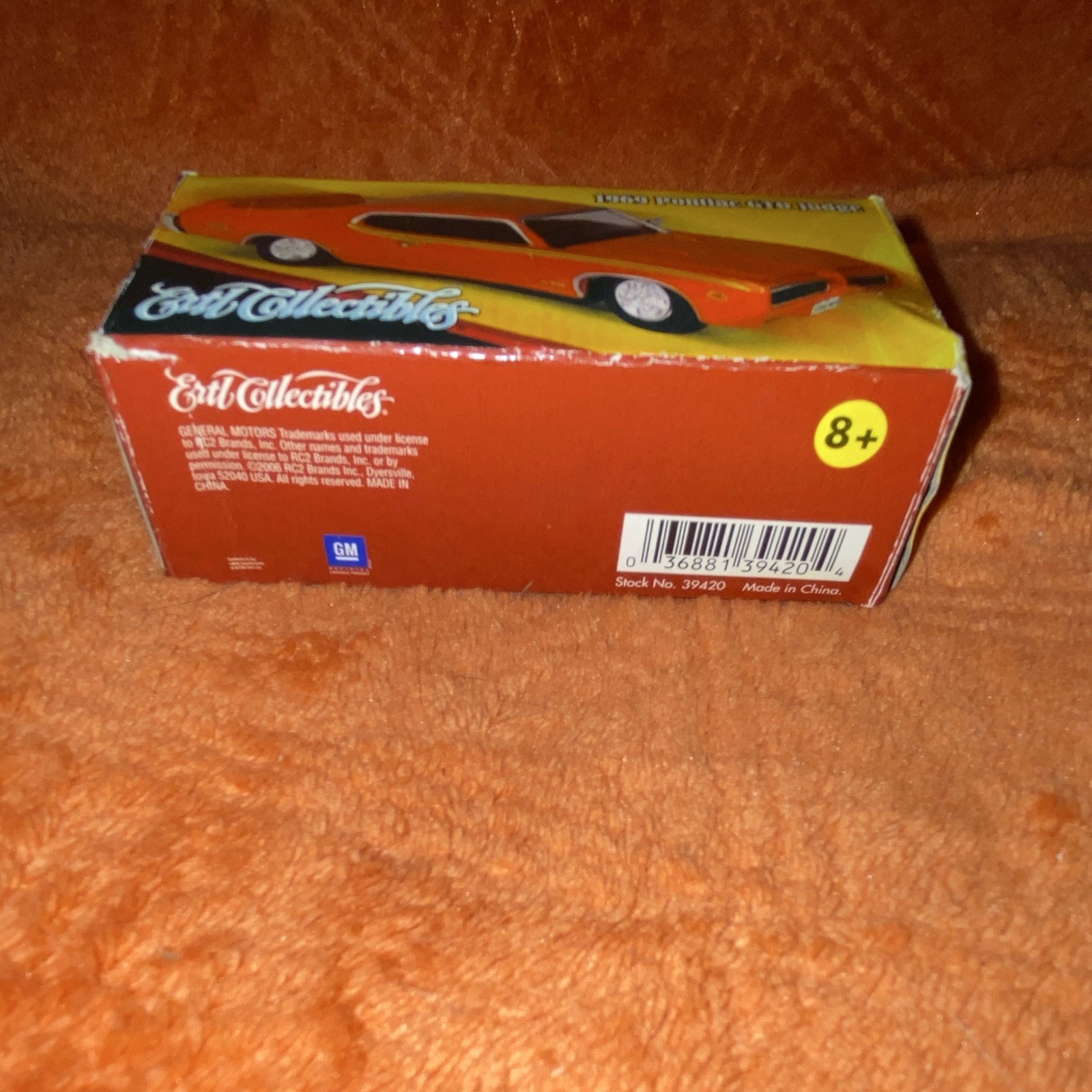 Ertl Collectibles 1:64 1969 Pontiac GTO Judge Orange Diecast Car Unopened Box