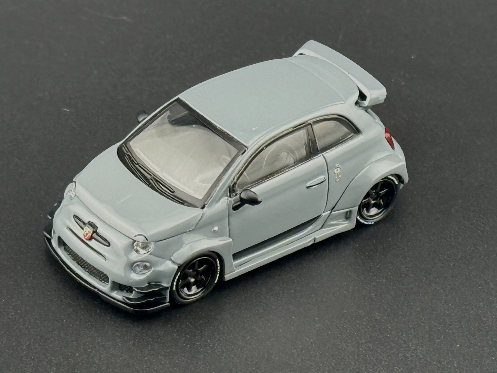 Mini GT Abarth 595 LB-WORKS x Abas Works Grey #995 1/64