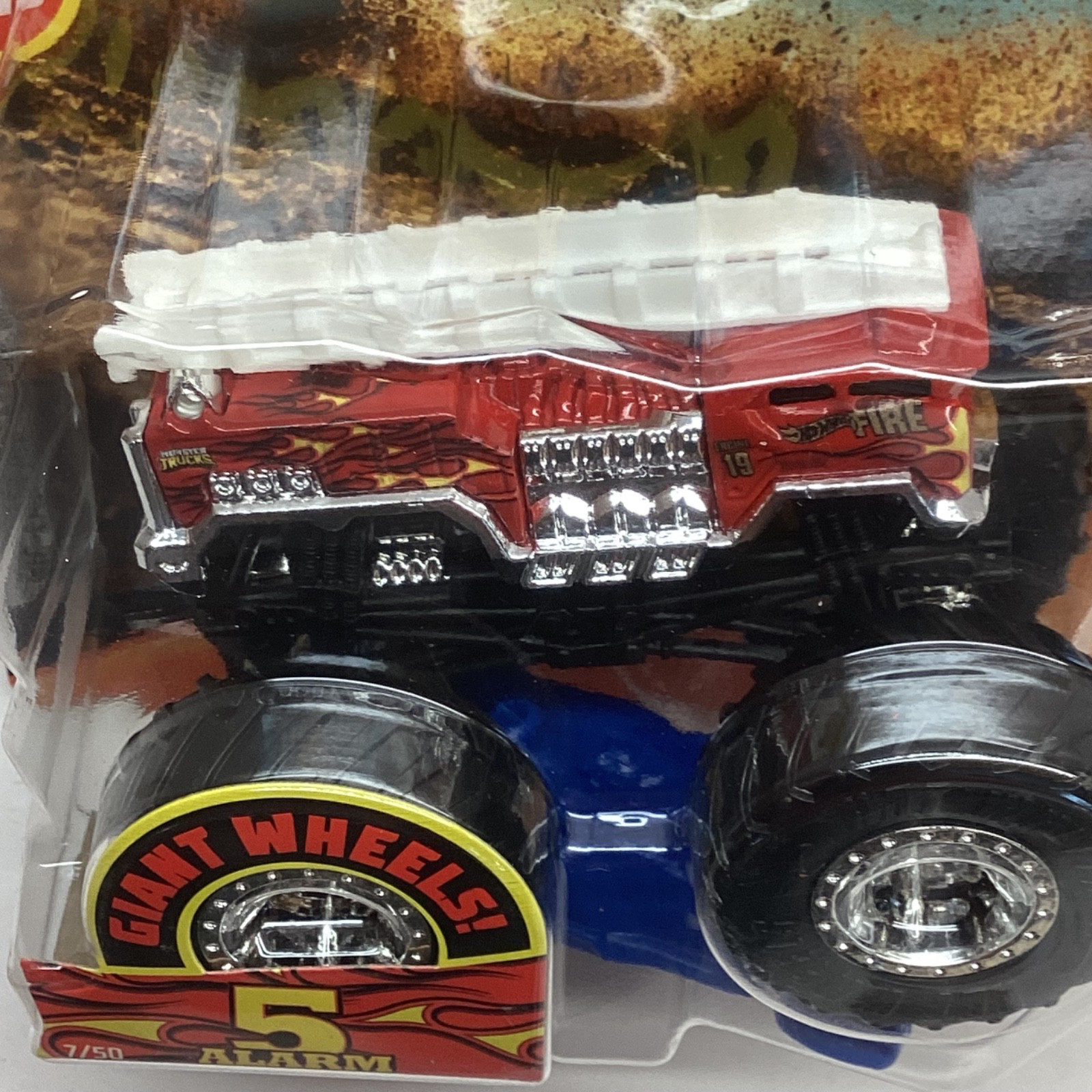 OHot Wheels Monster Trucks 2019 5 Alarm Hw Metro Truck Smoke Free Nice Card