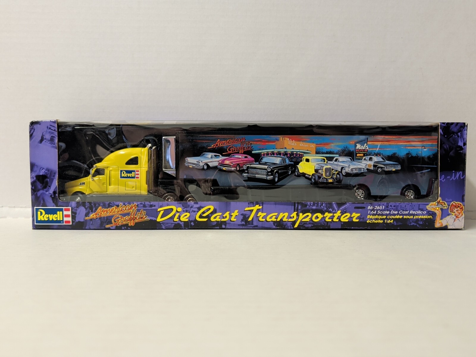 Revell American Graffiti Die Cast Transporter Semi Truck + Trailer Brand New