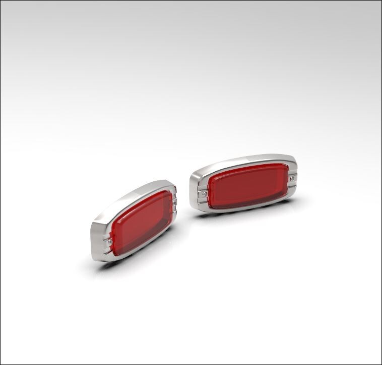1:16 41 Chevy Tail Lights. Lens & Backings Come Separate (2 Sets Of Two)