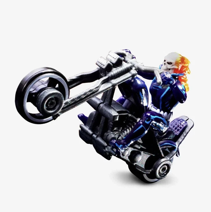 2022 SDCC MATTEL HOT WHEELS GHOST RIDER MOTORCYCLE VEHICLE MARVEL NEW SEALED