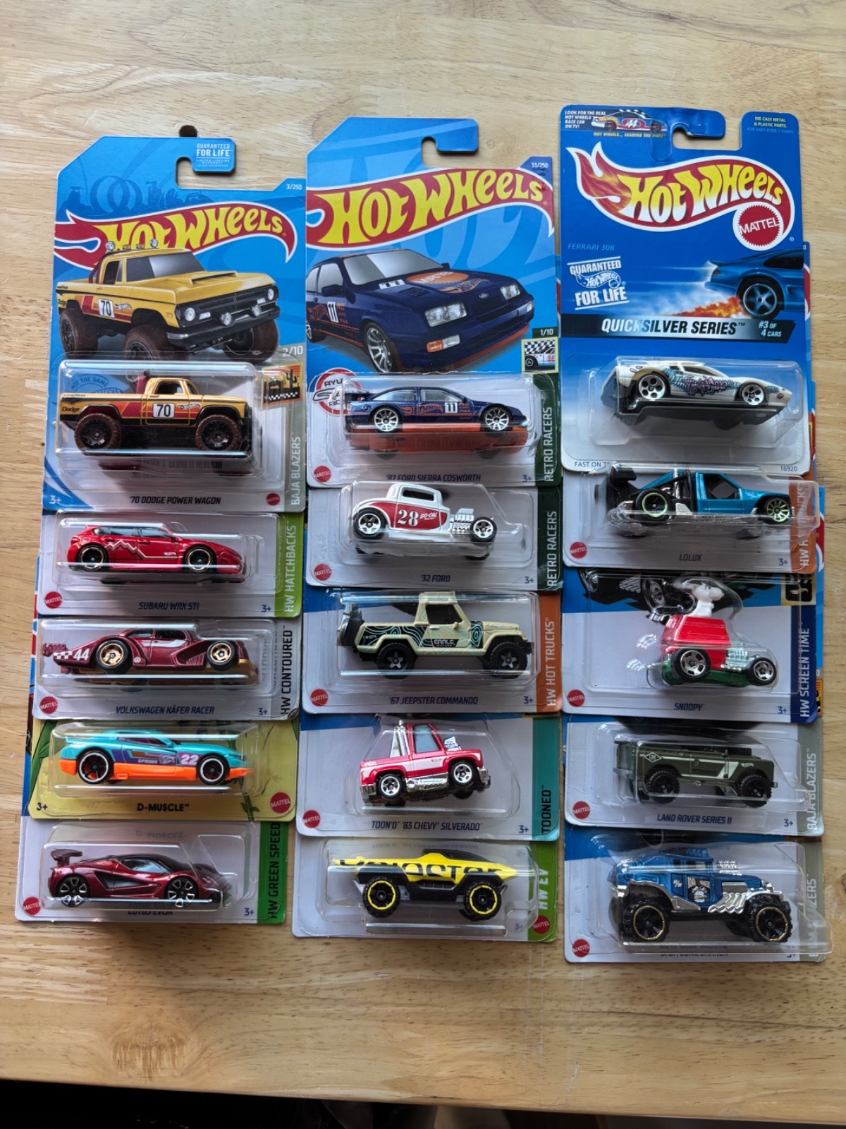 Hotwheels lot of 15 . Various years and styles . All unopened