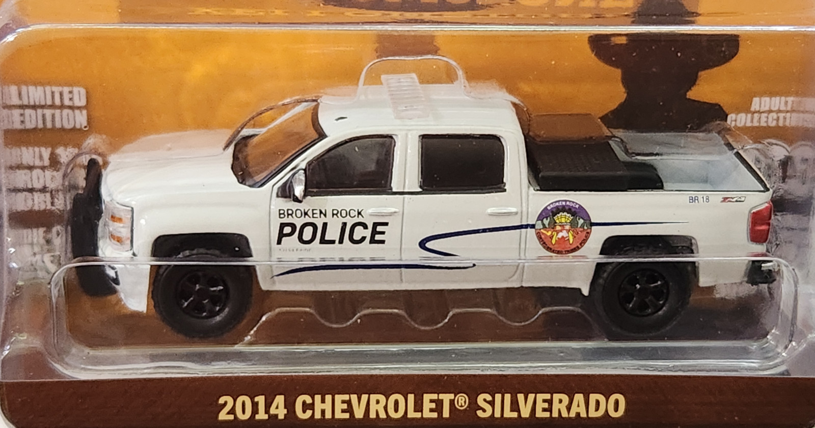 GreenLight 1:64 2014 Chevrolet Silverado Broken Rock Police Toylandbay Exclusive