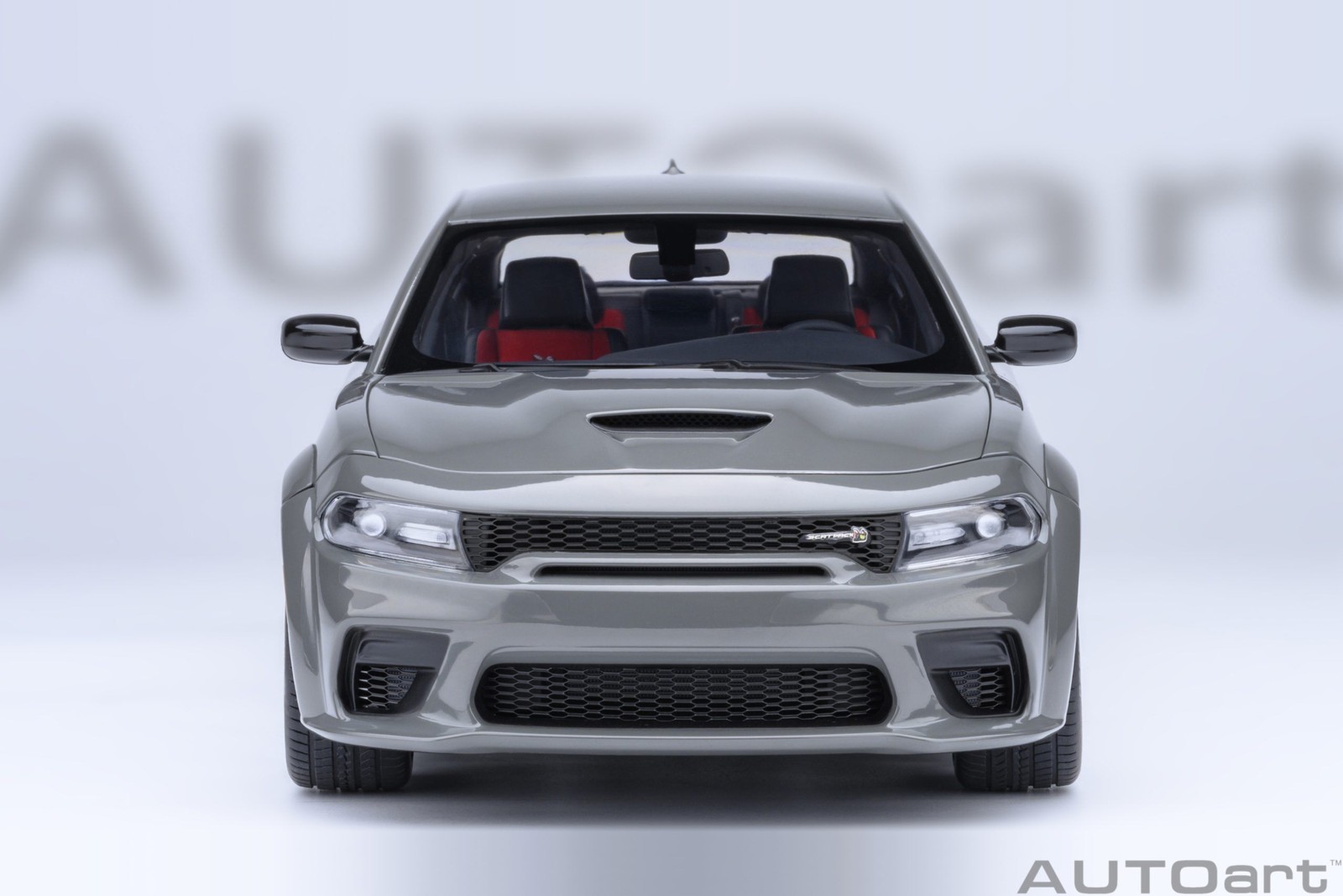 Dodge Charger SRT Scat Pack Widebody Destroyer Grey in 1:18 scale by AUTOart