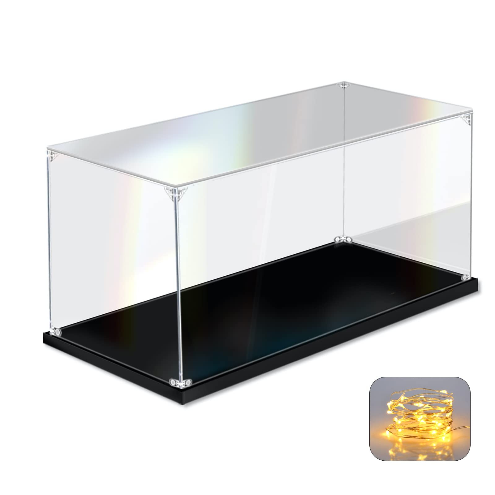 KOLIPI Acrylic Display Case for Collectibles Assemble Clear