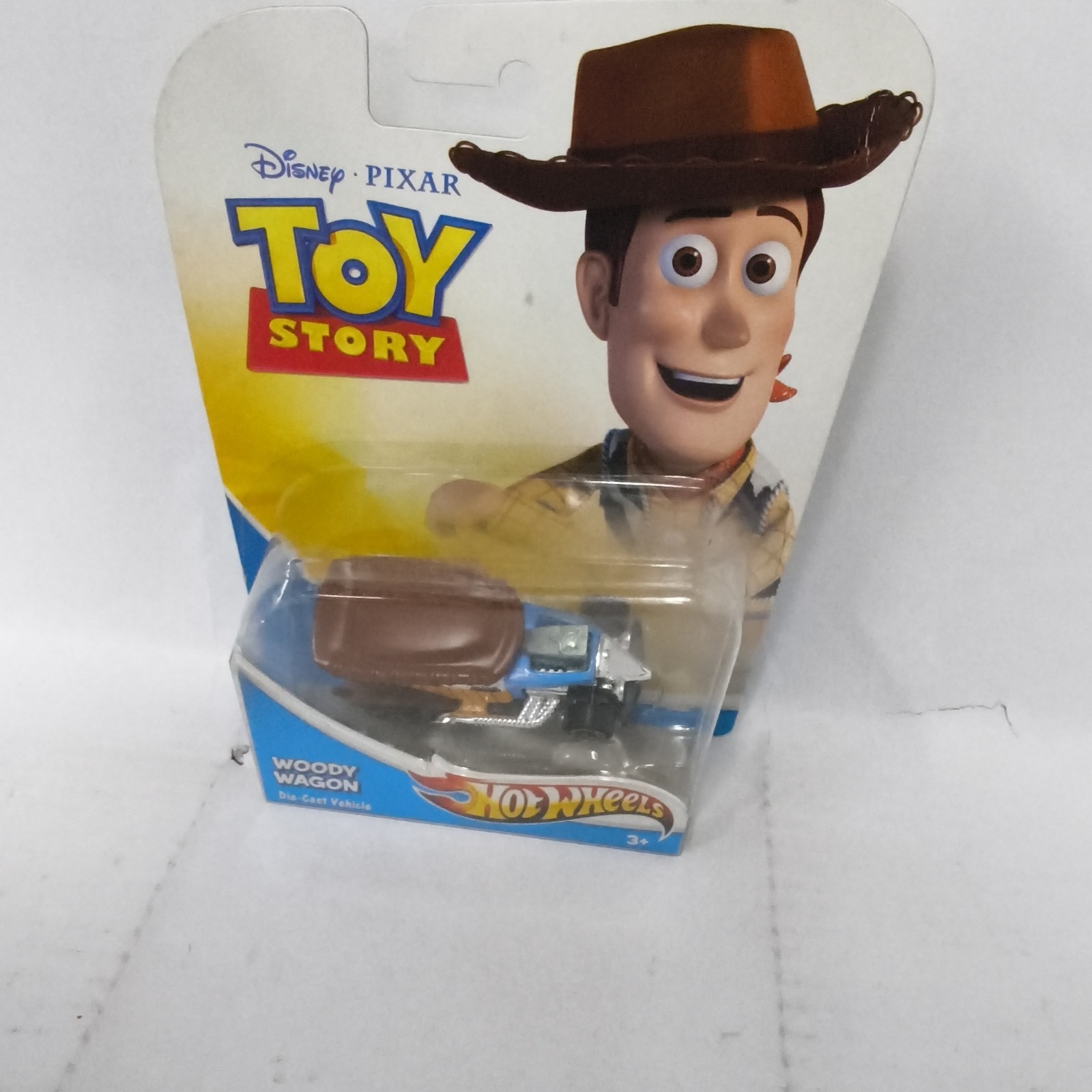 Hot Wheels Toy Story Woody Wagon 1:64 Blue/Brown/Yellow Diecast Unopened Box