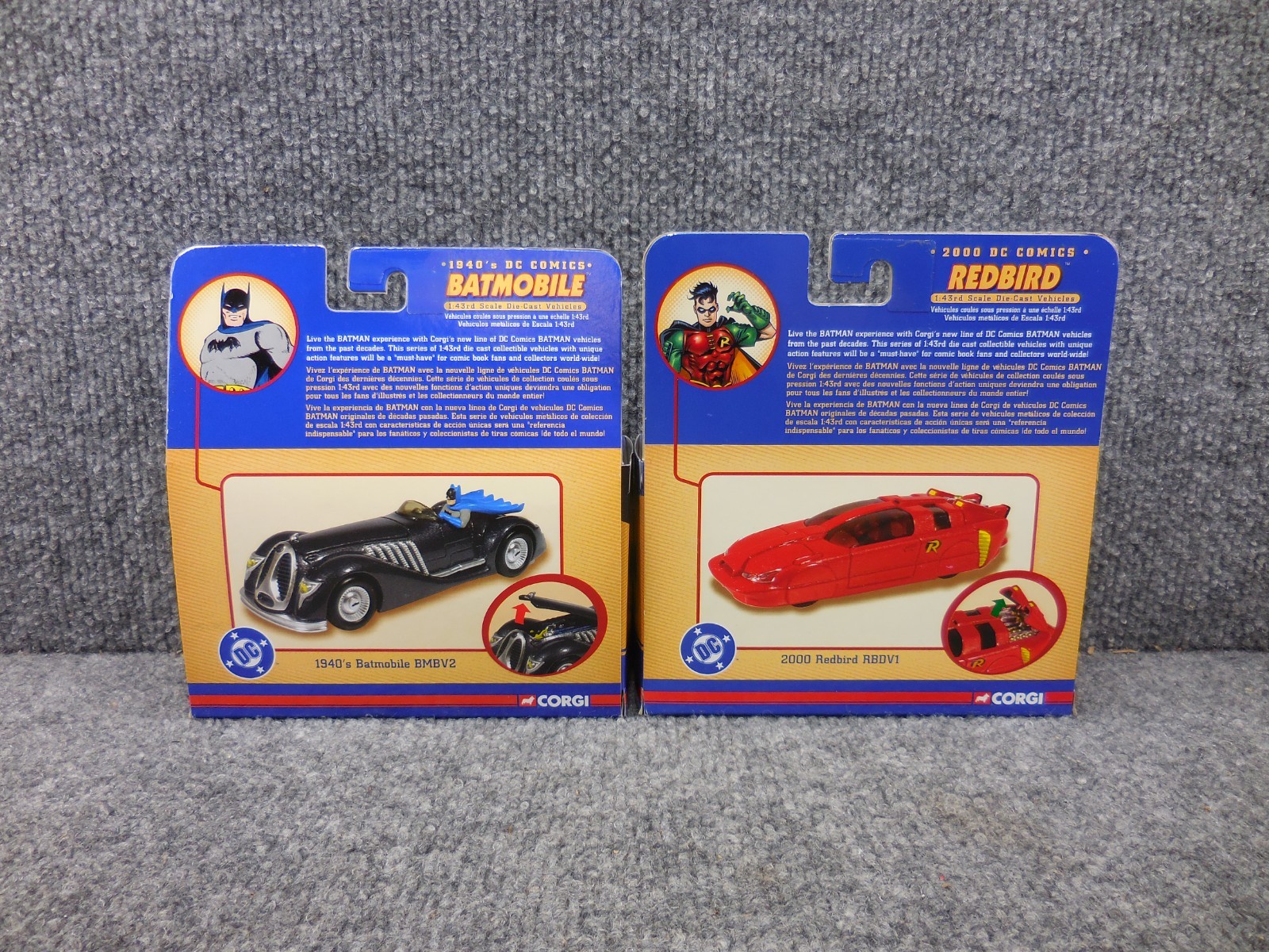 Sealed (8) Corgi Batmobile 1:43 Batman 1940’s 1950’s 1960’s 1970’s 1990’s 2000