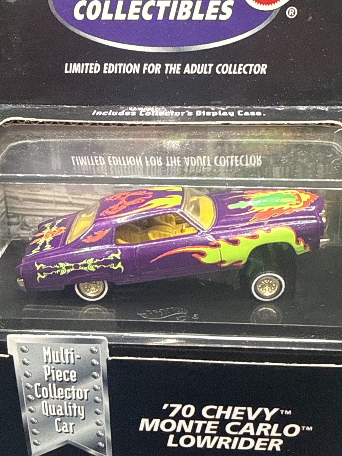 Look 2000 Hot Wheels Collectible Black Box PURPLE 70 CHEVY MONTE CARLO LOWRIDER