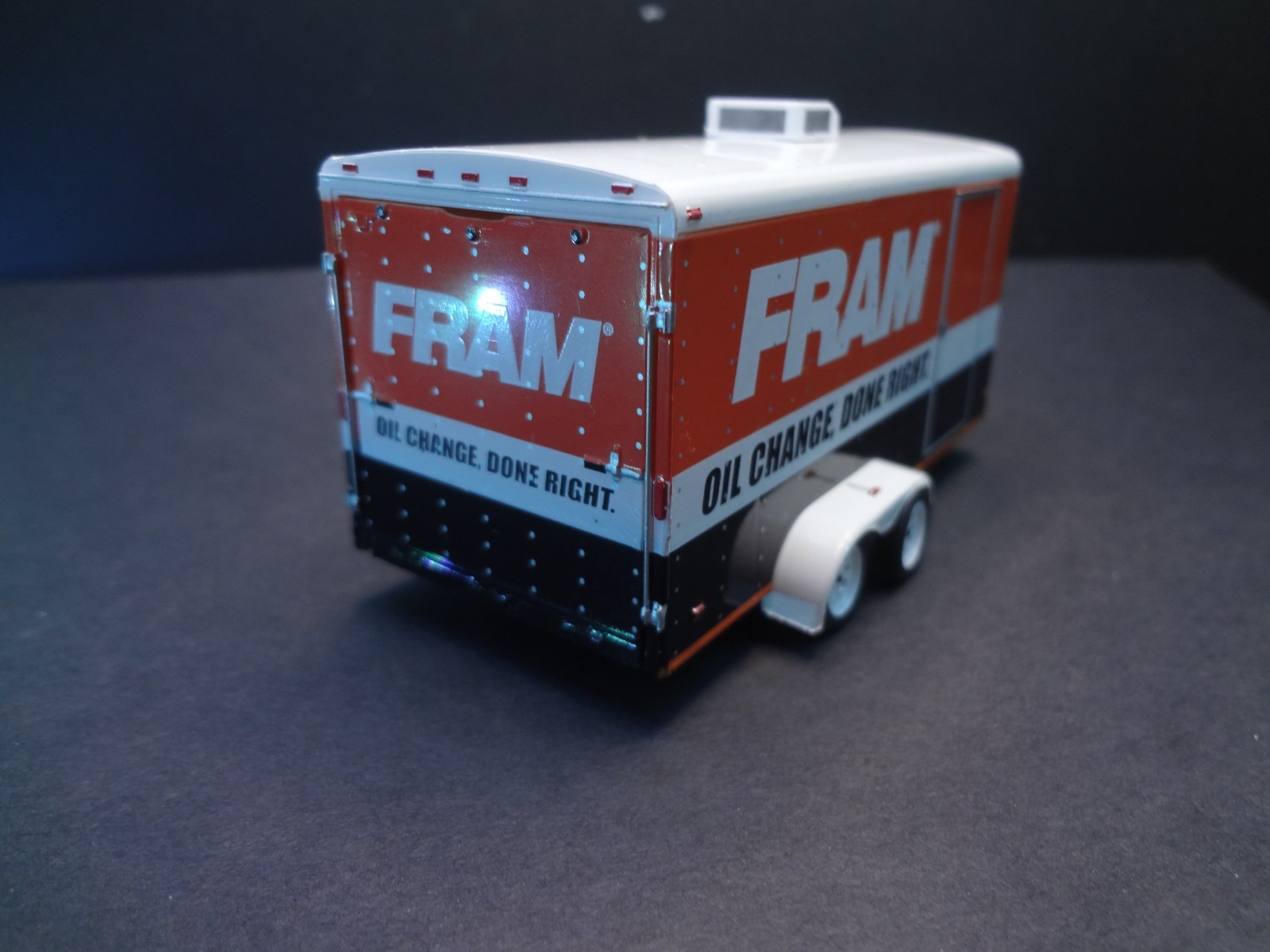 1:64 Scale enclosed car trailer w opening rear FRAM Oil Filters – Loose 1:64