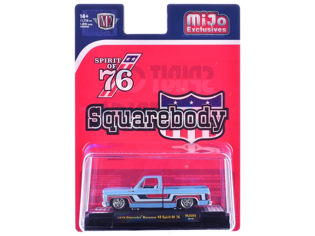 1976 Chevrolet Silverado Pickup Truck Spirit of ’76 1/64 Diecast – M2 Machines