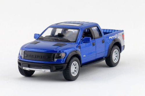 5″ Kinsmart 2013 Ford F-150 SVT Raptor SuperCrew 1:46 Diecast Model Truck- Blue