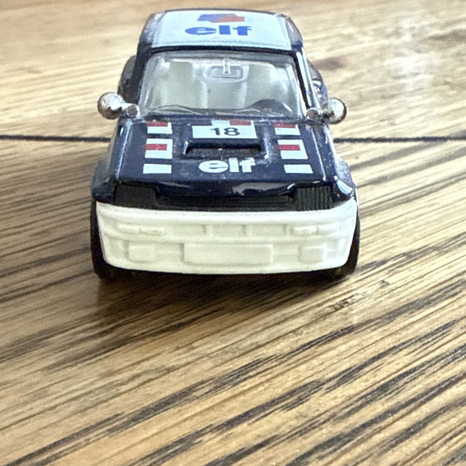 Corgi Renault 5 Turbo Elf Car #18 Blue 10 Spoke Wheels Made in United Kingdom