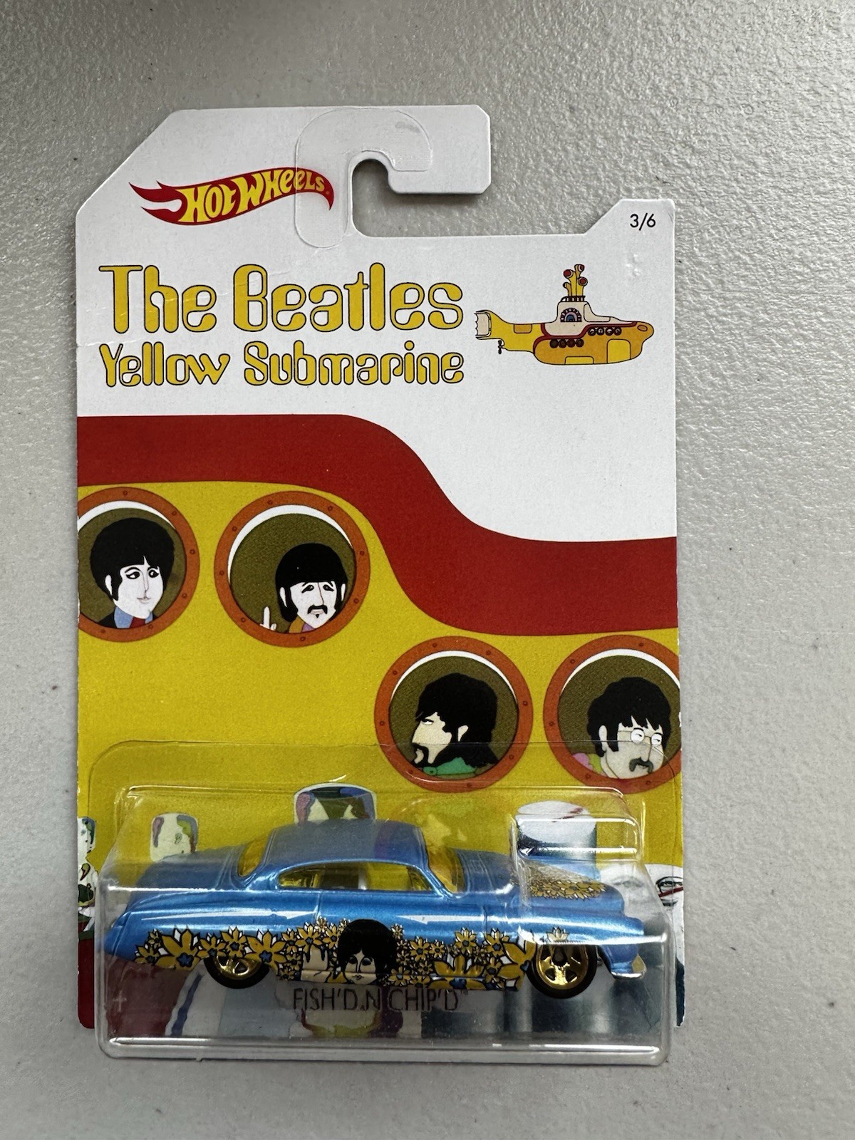 Hot Wheels The Beatles Yellow Submarine – Fishd N Chipd (number 3/6 in the lot)