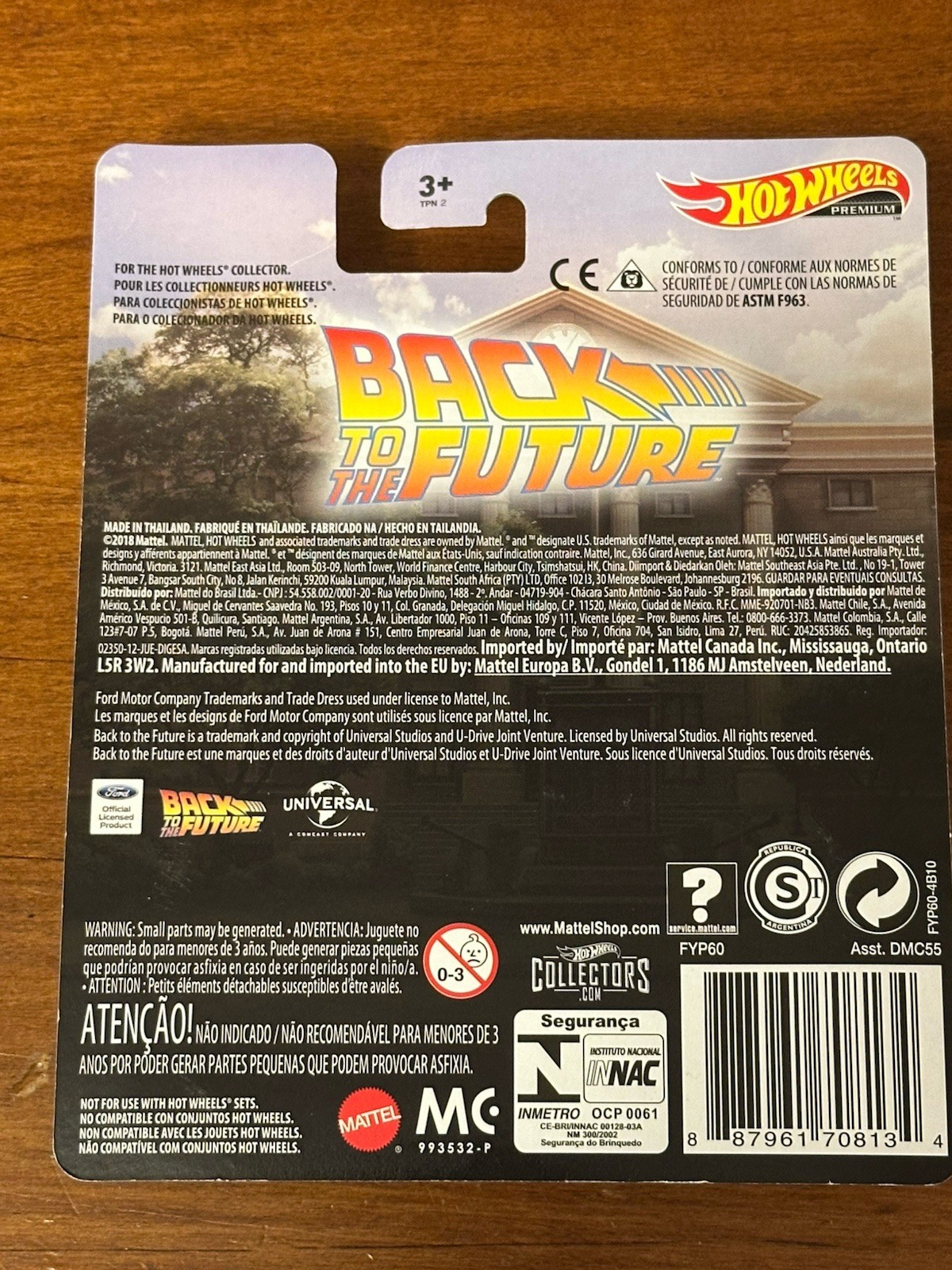 2018 Hot Wheels Back to The Future Ford Super De Luxe NIP