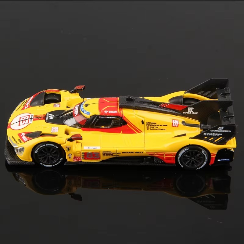 1:64 Bburago Ferrari 499P LMH Diecast Model Super Car w/ Dust Cover Toy Gift