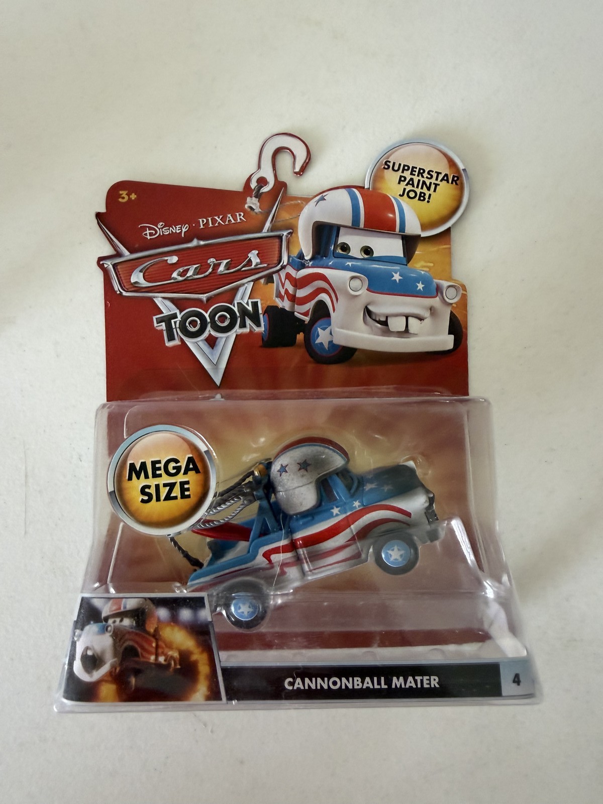 Disney Pixar Cars Toon Mega Size Cannonball Mater #4 D6