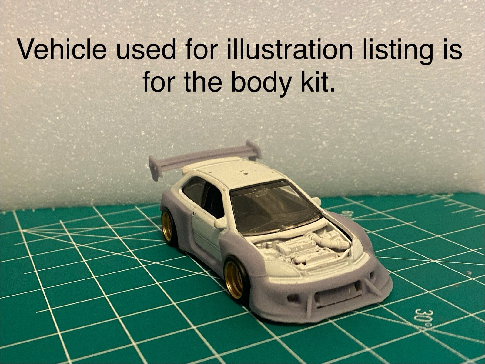 1/64 Scale Wide Body Kit For Hotwheels Honda Civic EK9 Diecast Custom Resin