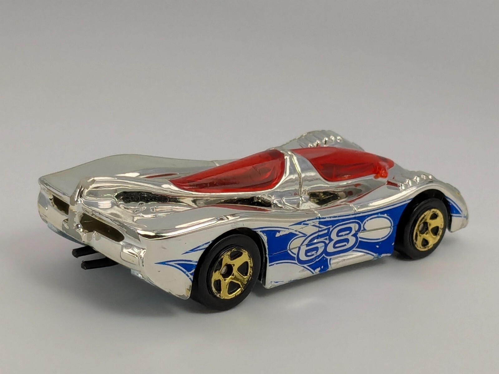 Hot Wheels 2011 Super 6 in 1 Track Exclusive #63 Power Pistons Chrome w/Gold 5SP