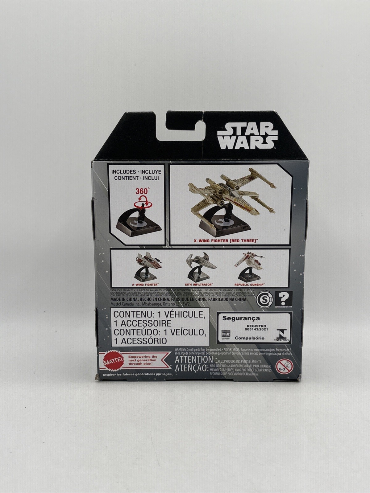 Hot Wheels Star Wars Starships Select X-WING FIGHTER (RED THREE) HMJ01