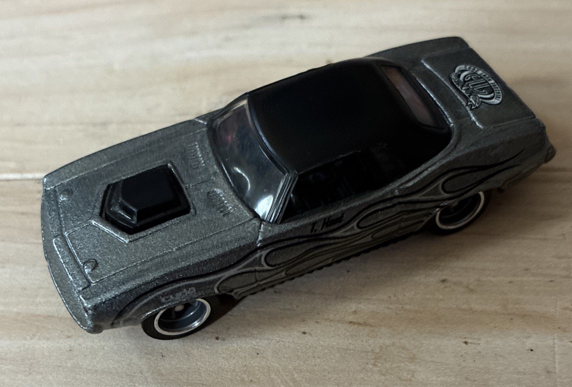 2003 Hot Wheels ’71 Plymouth GTX Silver / Black Treasure Hunt Loose