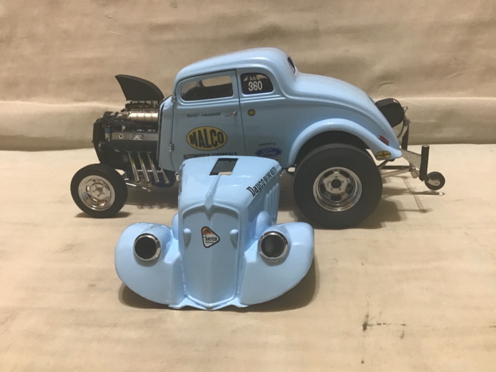 OHIO GEORGE MONTGOMERY 1933 WILLYS GASSER 1/18 PRECISION MINIATURES NHRA PRM04