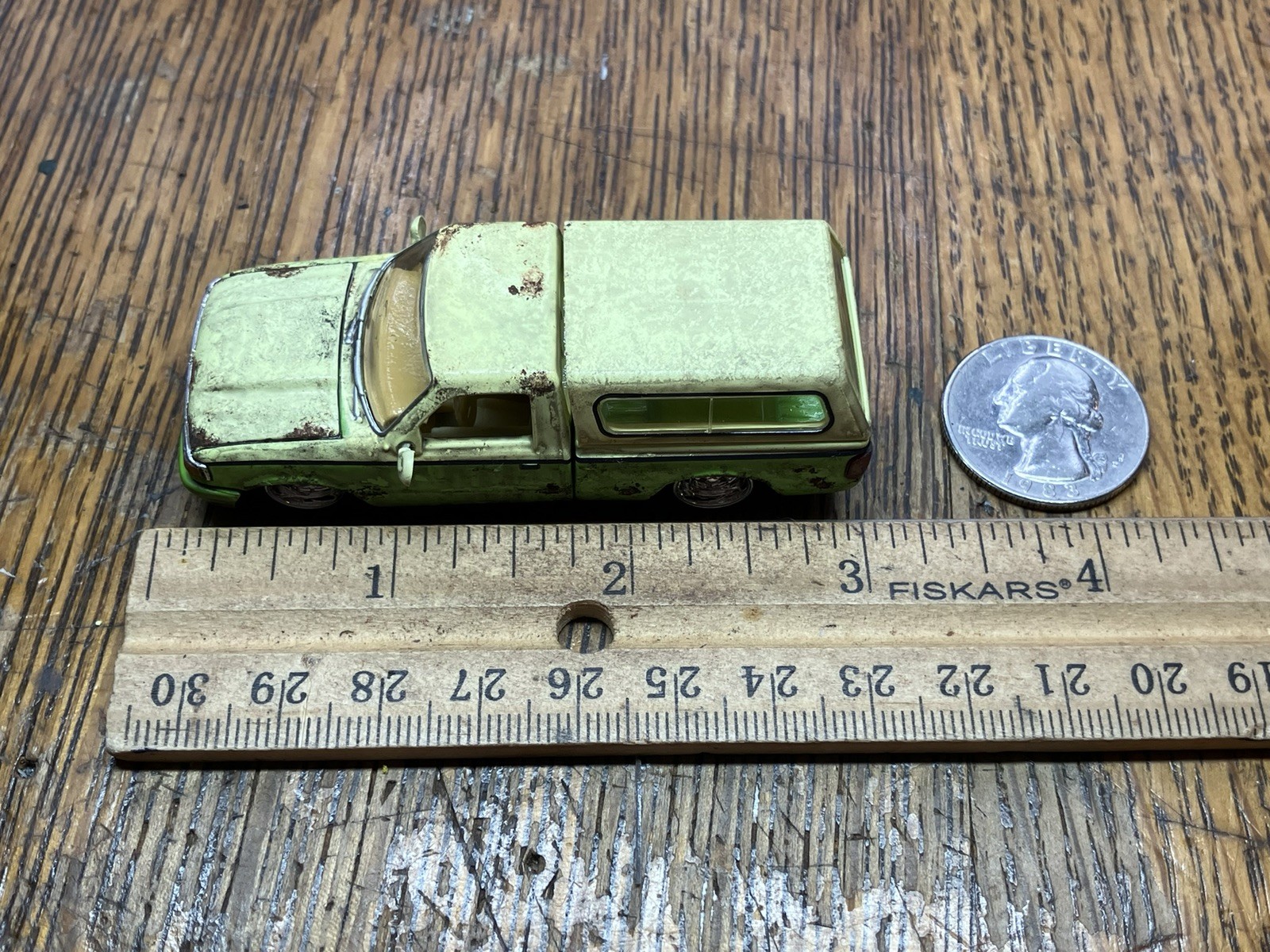 1995 Ford Ranger Pickup Truck Weathered Rusty Barn Find 1/64 Diecast Custom M2