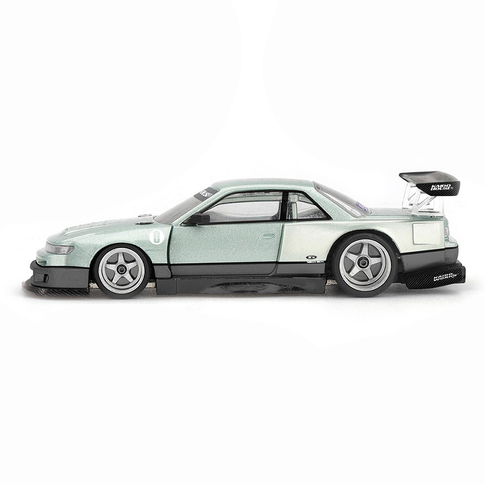 Kaido House x Mini GT 1:64 Nissan Silvia S13-R KAIDO WORKS V1 Green KHMG232