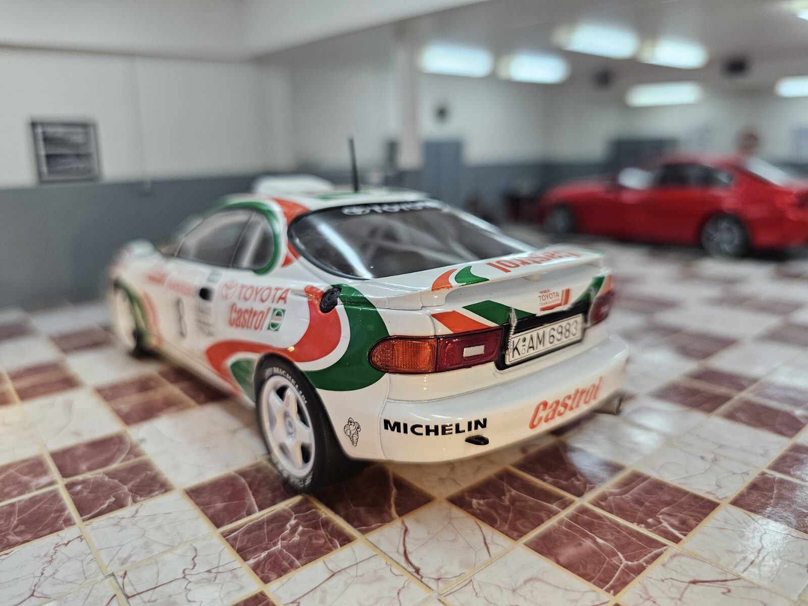 SPB 1/24 SCALE 1994 TOYOTA CELICA TURBO ST 185 AURIOL SANREMO DIECAST MODEL CAR