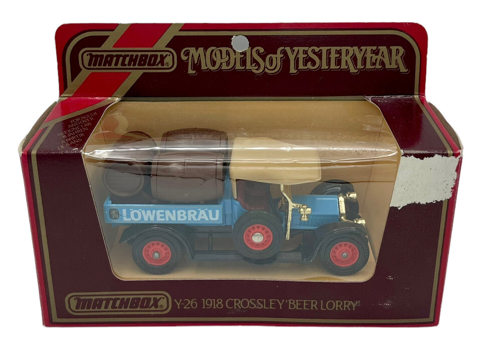 Models of Yesteryear Matchbox Y26 1918 Crossley ‘Beer Lorry’ Blue United Kingdom