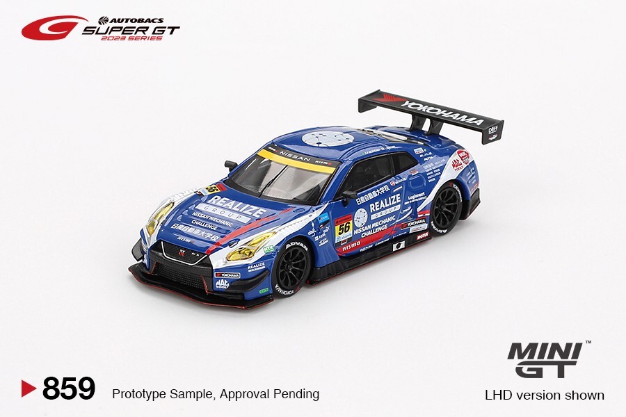 Mini GT 1:64 Nissan GT-R NISMO GT3 #56 REALIZE NISSAN MECHANIC CHALLENGE #859