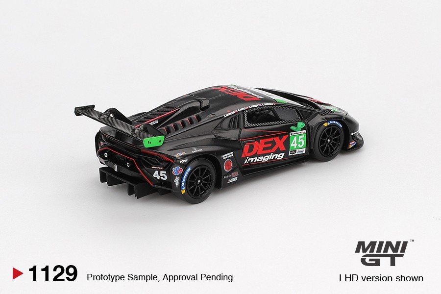 Mini GT 1:64 Lamborghini Huracán GT3 EVO2 #45 DEX 2024 IMSA Daytona #1129