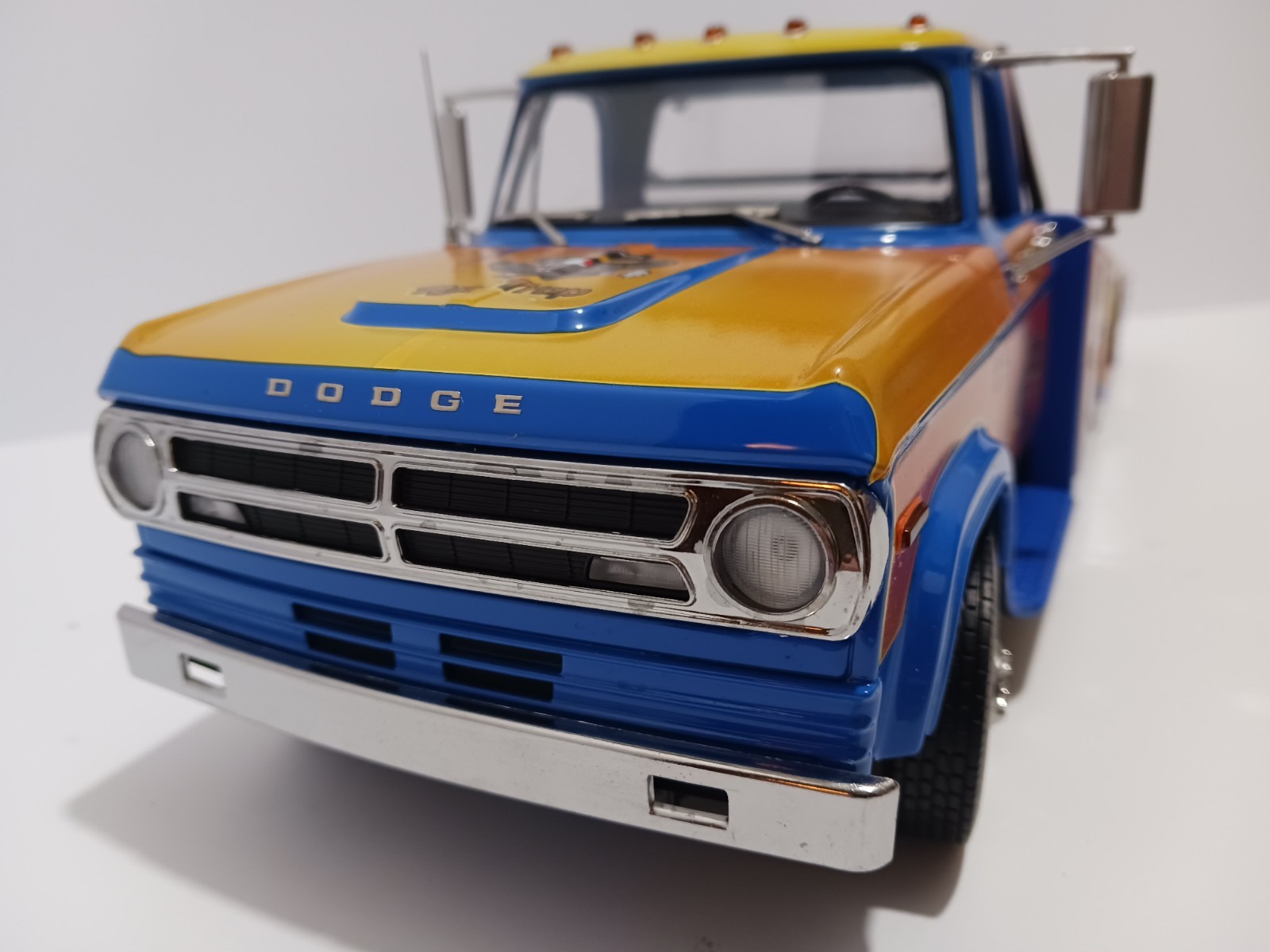 1:18 “RAT TRAP” 1970 DODGE D-300, VINTAGE RAMP, TRUCK DRAG RACE HAULER by ACME