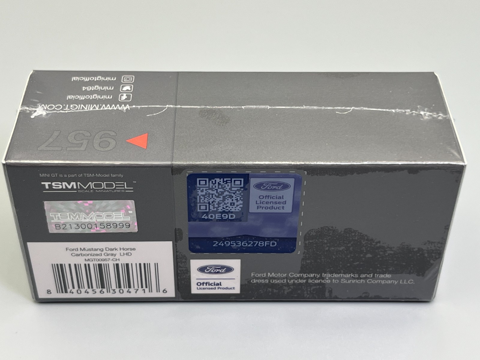 Ford Mustang Dark Horse Carbonized Gray S650 MiniGT 957 1/64 scale