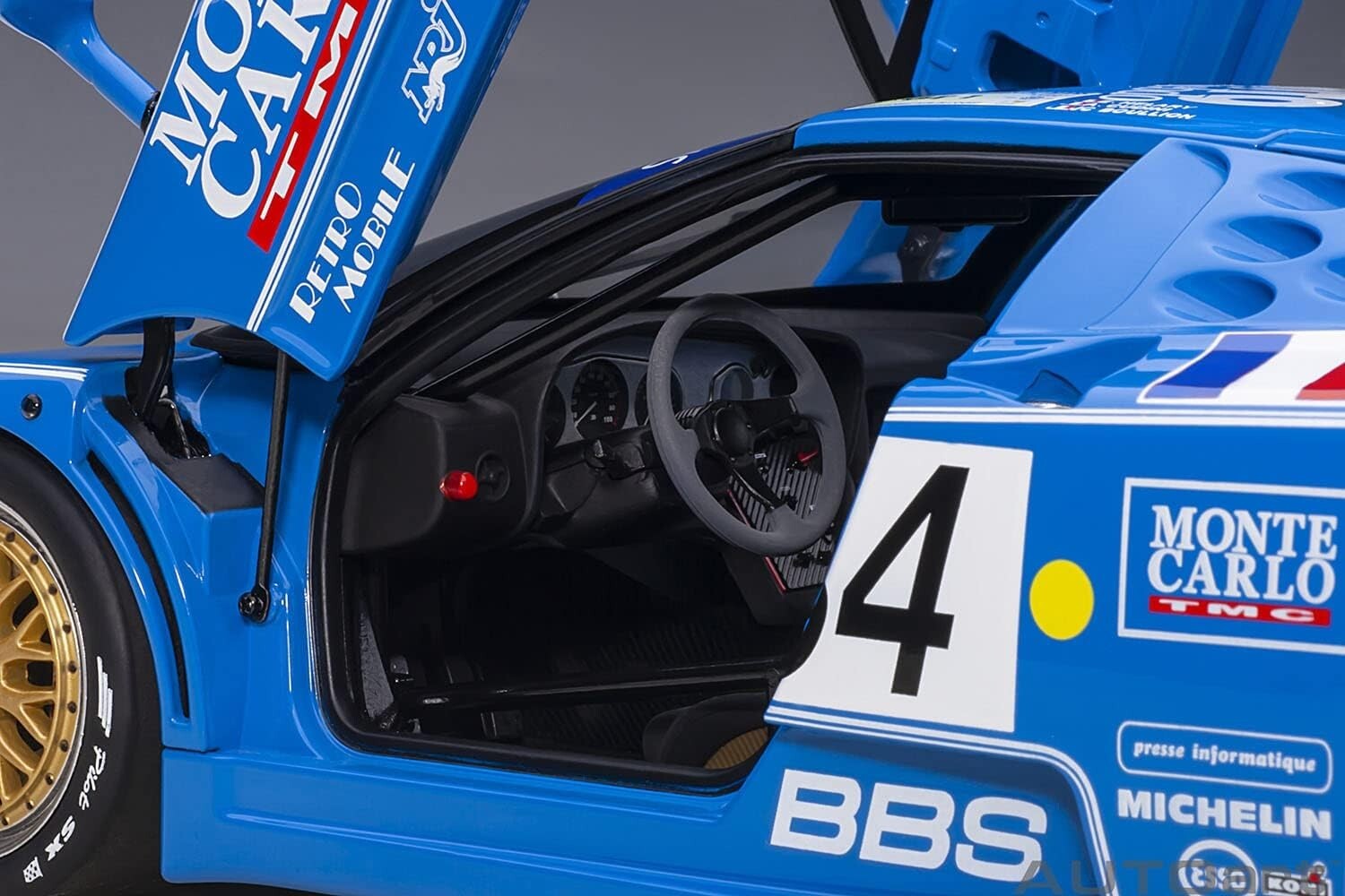 Rare Finished product AUTOart 1/18 Bugatti EB110 SS 1994 #34 Le Mans 24 JP 14005