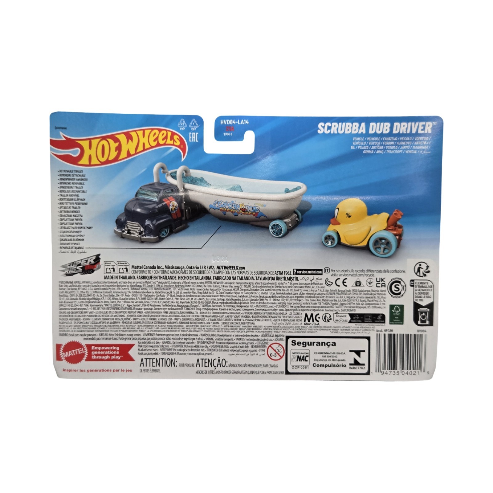 2025 Hot Wheels Scrubba Dub Driver SUPER RIGS Yellow Duck VHTF