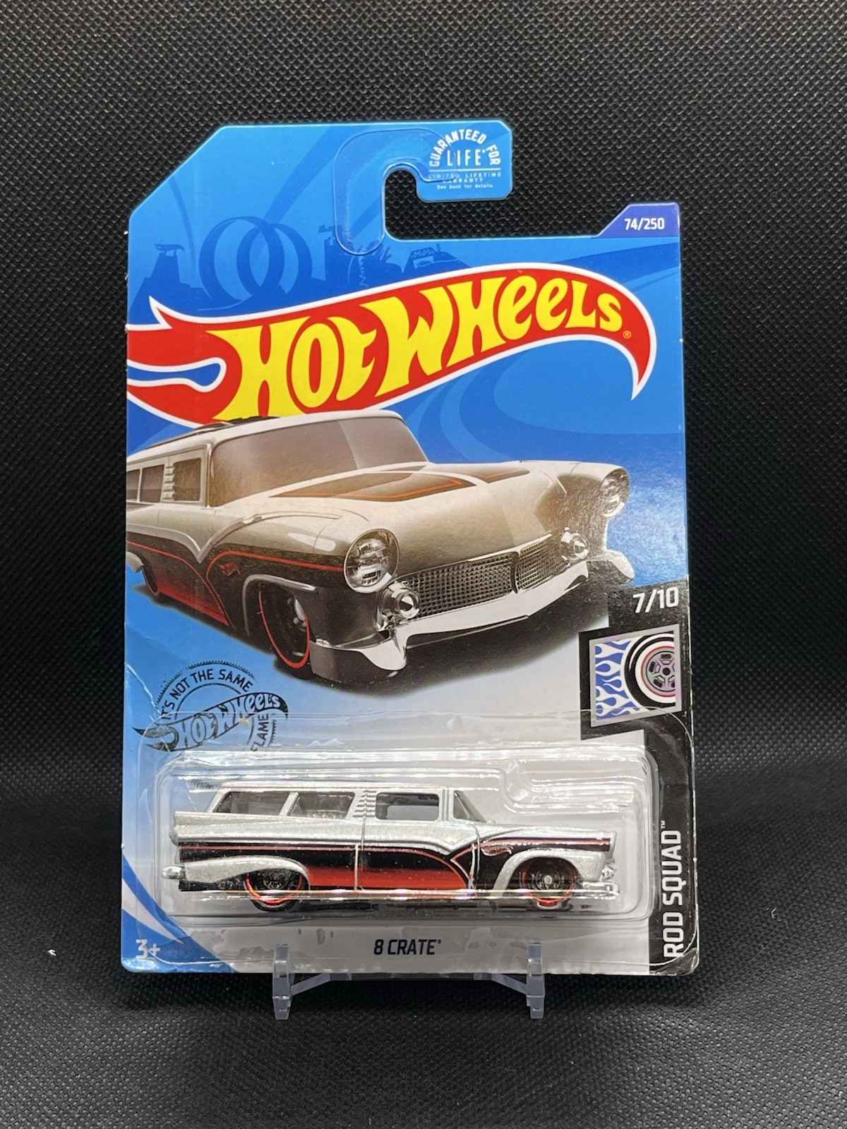 2020 Hot Wheels 8 Crate Rod Squad 1:64 Scale Ford Diecast Car Silver Black Red