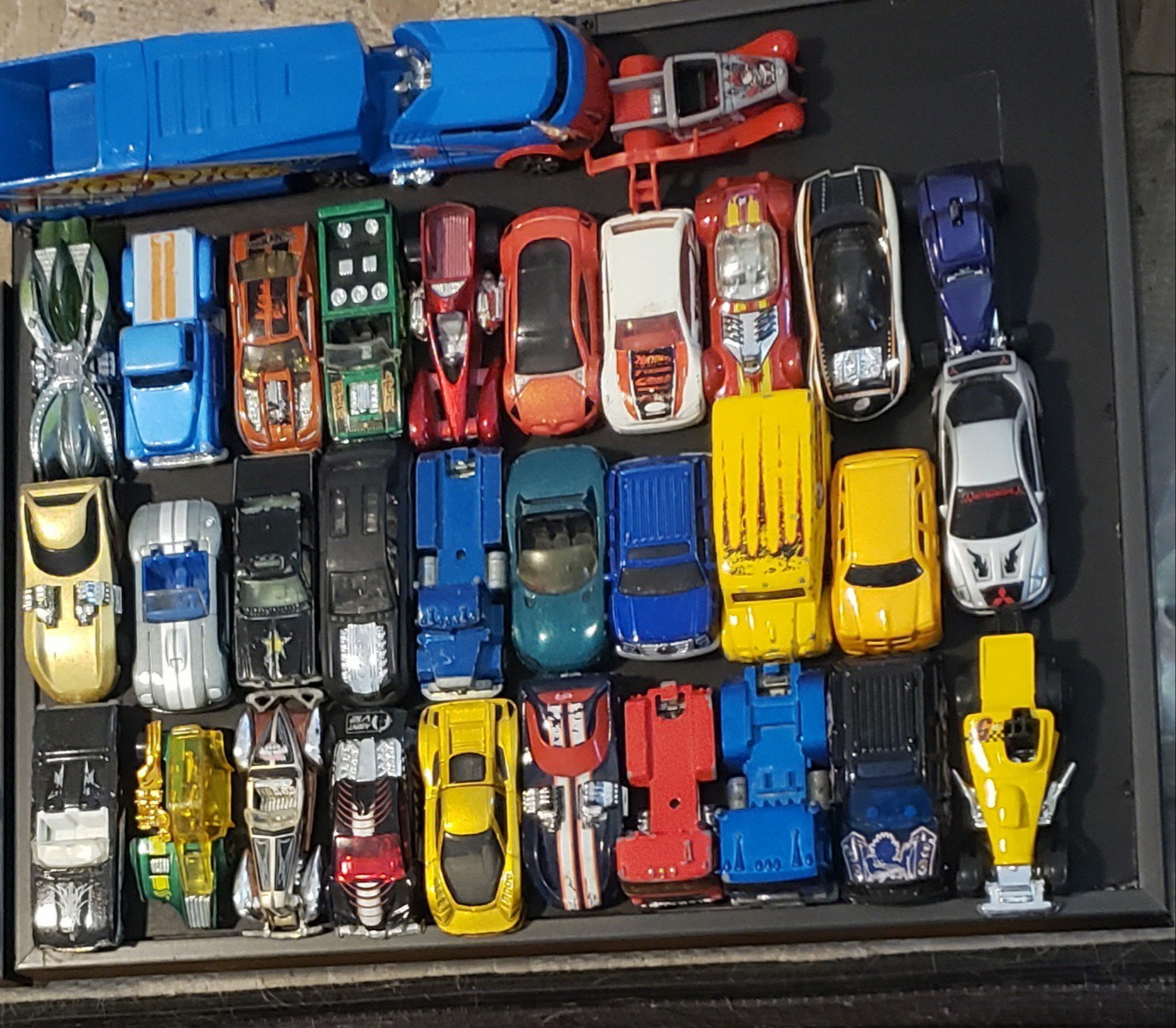 Lot of 73 Hot Wheels Loose Cars From Various Years and Models In Used Condition