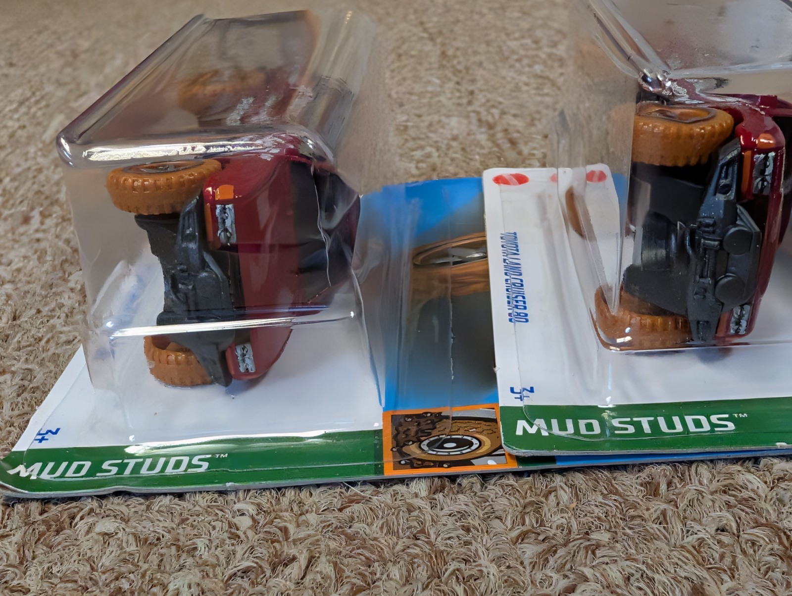 Hot Wheels Toyota Land Cruiser J80 Kroger Exclusive Mud Studs Red Set Lot of 3